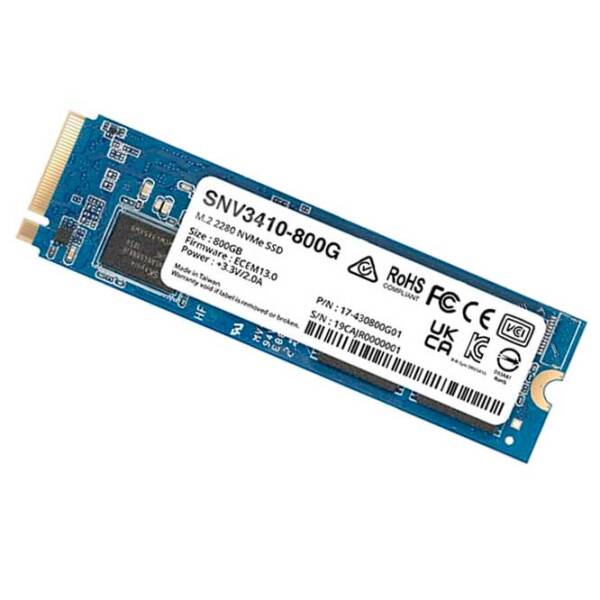 SSD Synology SNV3410 M.2 NVMe 800 ГБ Скорость чтения: 3100 MБ/ с,
Скорость записи: 1000 MБ/ с photo 3