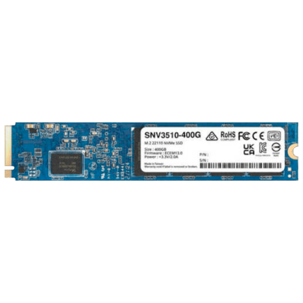 SSD Synology SNV3510 M.2 NVMe 400 ГБ Скорость чтения: 3000 МБ/ с,
Скорость записи: 750 МБ/ с photo 1