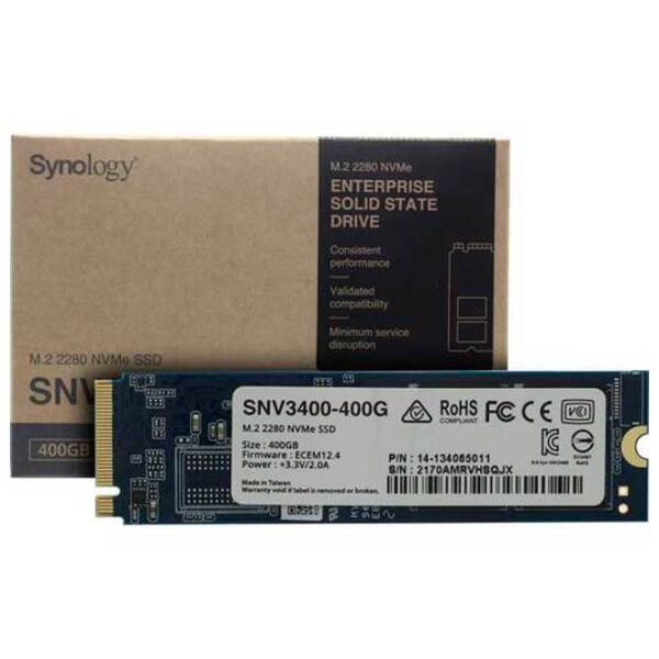 SSD Synology SNV3510 M.2 NVMe 400 ГБ Скорость чтения: 3000 МБ/ с,
Скорость записи: 750 МБ/ с photo 5