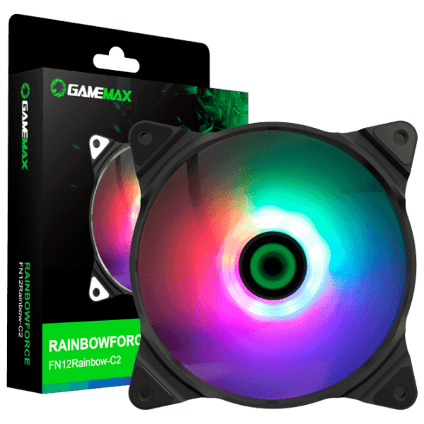 Ventilator de carcasă Gamemax FN-12Rainbow-C2 Black  photo 9