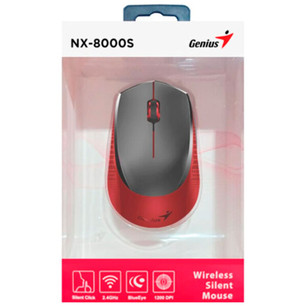Мышь Genius NX-8000S Красный Беспроводные, 1200 dpi photo 5