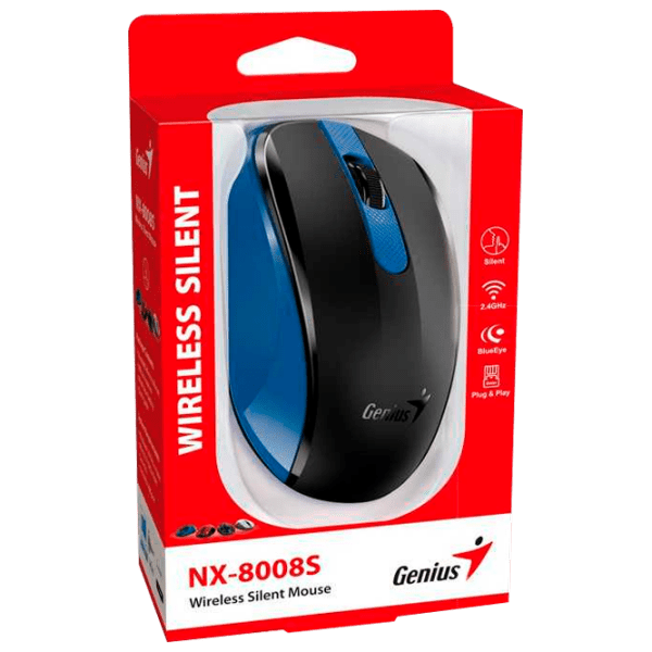 Мышь Genius NX-8008S Синий Беспроводные, 1200 dpi photo 3