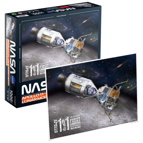 Пазл 2D CubicFun APOLLO 11 Docking With Lunar Module (DS1029h) Количество деталей: 1000, Рекомендуемый возраст: 8+ photo 3