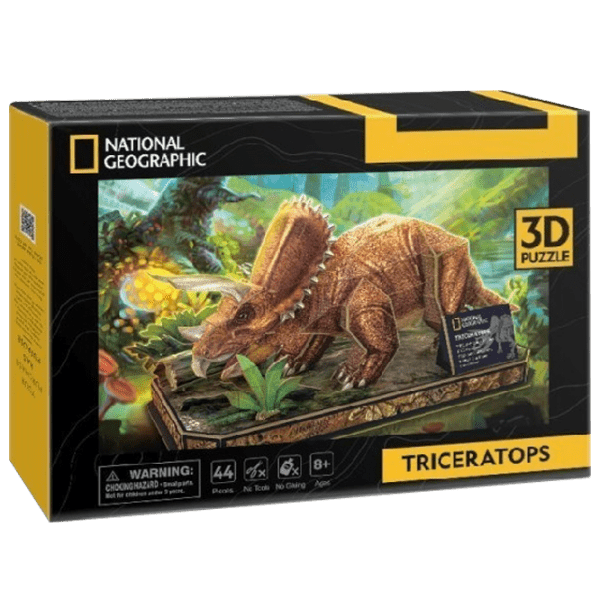 Пазл 3D CubicFun Triceratops (DS1052h) Количество деталей: 44, Рекомендуемый возраст: 8+ photo 1