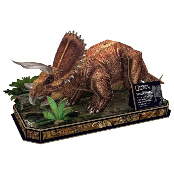 Пазл 3D CubicFun Triceratops (DS1052h) Количество деталей: 44, Рекомендуемый возраст: 8+ photo 2