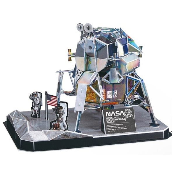 Пазл 3D CubicFun Apollo 11 Lunar Module Eagle (DS1058h) Количество деталей: 93, Рекомендуемый возраст: 8+ photo 2