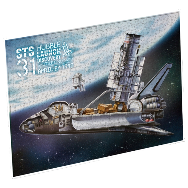 Пазл 3D CubicFun Hubble Space Telescope&Space Shuttle Orbiter (DS1030h) Количество деталей: 1000, Рекомендуемый возраст: 8+ photo 2