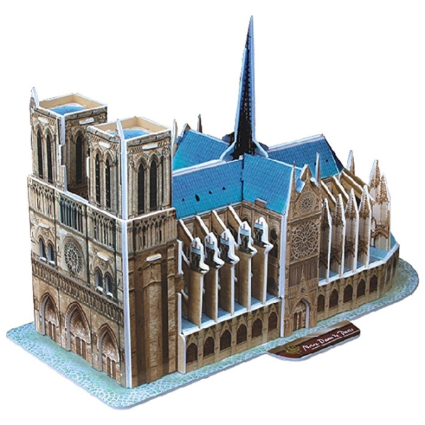 Пазл 3D CubicFun Notre Dame de Paris (3C242h) Количество деталей: 40, Рекомендуемый возраст: 3+ photo 2