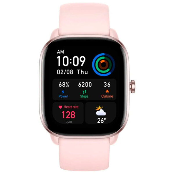 Ceas inteligent Amazfit GTS 4 Mini Pink 1.65" | 41.8 mm | Aluminiu, plastic/ Silicon
| photo 2