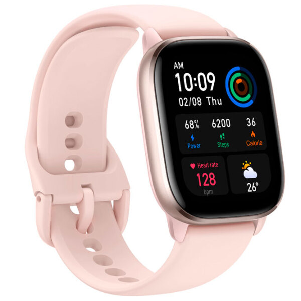 Ceas inteligent Amazfit GTS 4 Mini Pink 1.65" | 41.8 mm | Aluminiu, plastic/ Silicon
| photo 4