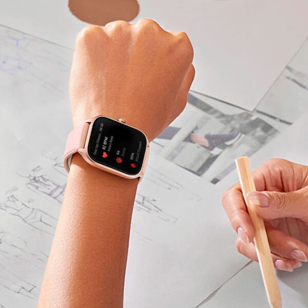 Ceas inteligent Amazfit GTS 4 Pink 1.75" | 42.7 mm | Aliaj din aluminiu/ Fluoroelastomer
| photo 5