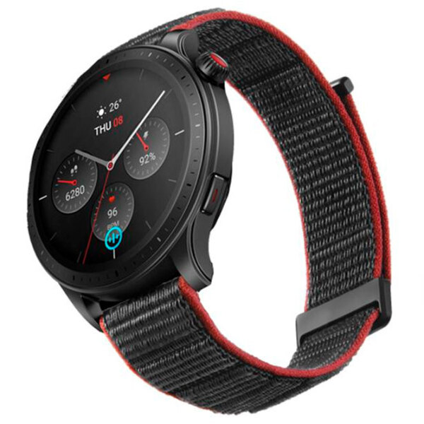 Ceas inteligent Amazfit GTR 4 Gray 1.43" | 46 mm | Aliaj din aluminiu/ Fluoroelastomer, piele nailon
| A2166-RG photo 5