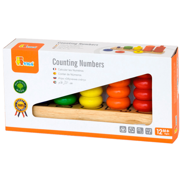 Joc de masă VIGA Counting Numbers Dezvoltare, 3+ photo 1
