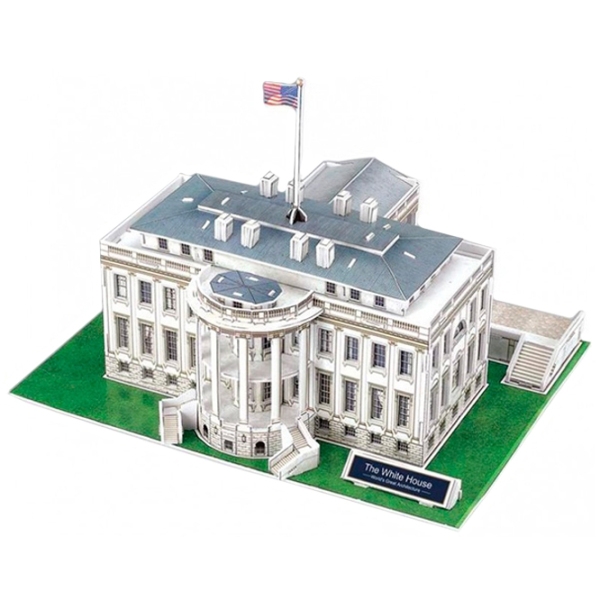 Puzzle 3D CubicFun The White House (3C060h) Numărul de piese: 65, V&acirc;rsta recomandată: 8+ photo 2
