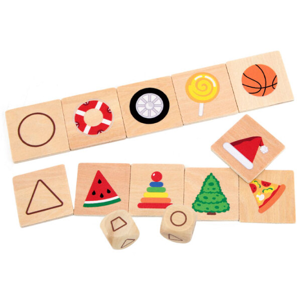Joc de masă VIGA Learning Shapes Puzzle Dezvoltare, 3+ photo 2
