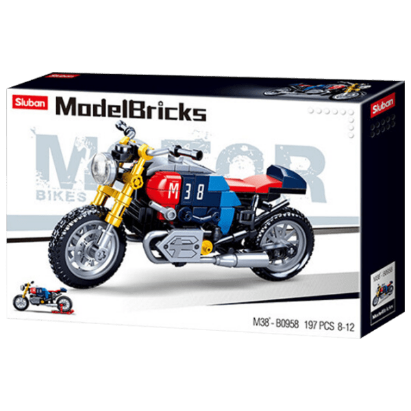 Constructor Sluban Motorcycle Multicolor Numărul de piese 197, 6+ photo 1