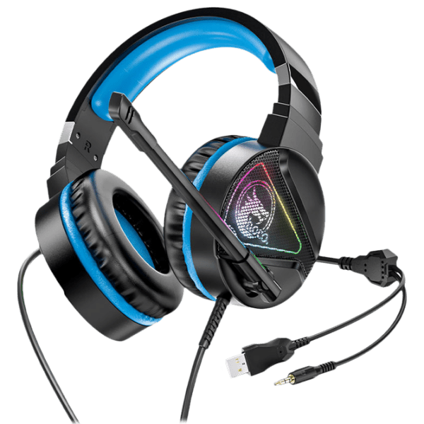 Căști Hoco W104 Drift Blue Cu fir/ Gaming/ On the ear photo 1