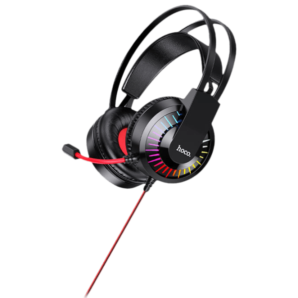 Căști Hoco W105 Joyful Red Cu fir/ Gaming/ Over the ear photo 1