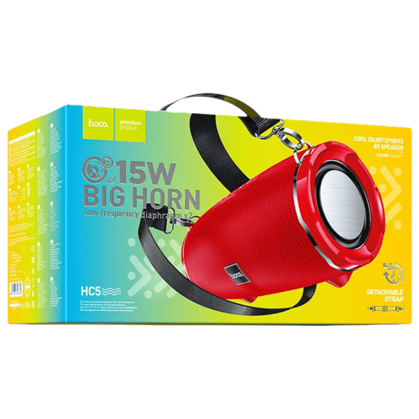Boxă portabilă Hoco HC5 Red 15 W photo 4