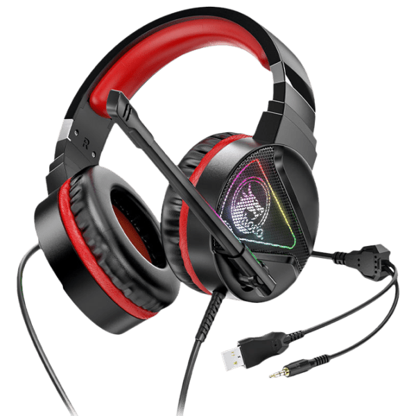 Căști Hoco W104 Drift Red Cu fir/ Gaming/ On the ear photo 1
