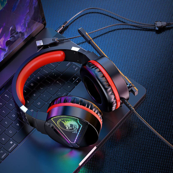 Căști Hoco W104 Drift Red Cu fir/ Gaming/ On the ear photo 7