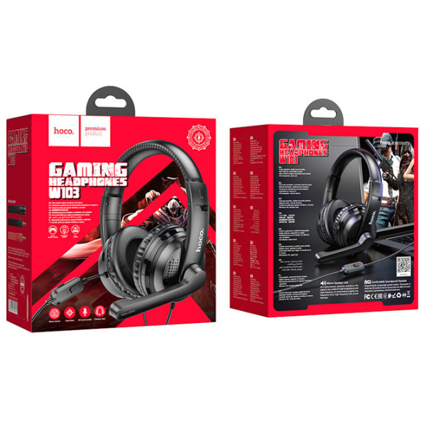 Căști Hoco W103 Magic Tour Black Cu fir/ Gaming/ On the ear photo 7