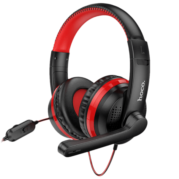 Căști Hoco W103 Magic Tour Red Cu fir/ Gaming/ On the ear photo 1