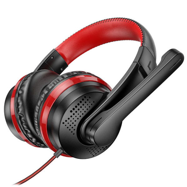 Căști Hoco W103 Magic Tour Red Cu fir/ Gaming/ On the ear photo 2