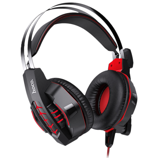 Căști Hoco W102 Cool Tour Red Cu fir/ Gaming/ Over the ear photo 1