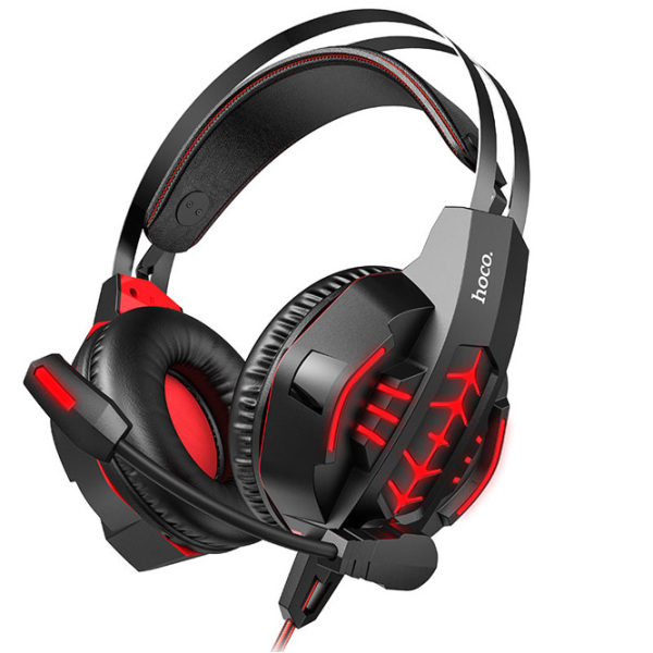 Căști Hoco W102 Cool Tour Red Cu fir/ Gaming/ Over the ear photo 2