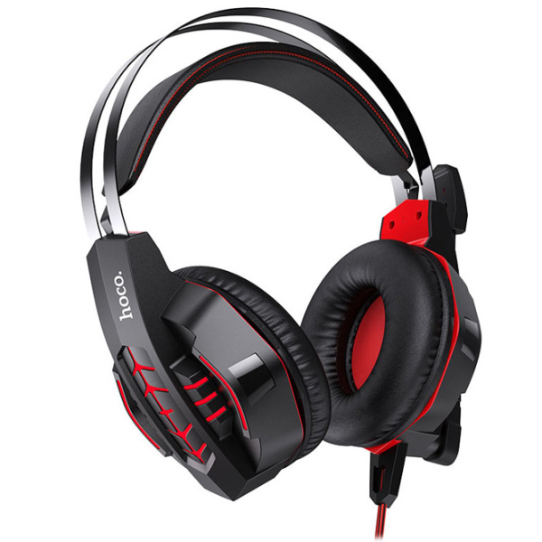 Căști Hoco W102 Cool Tour Red Cu fir/ Gaming/ Over the ear photo 3
