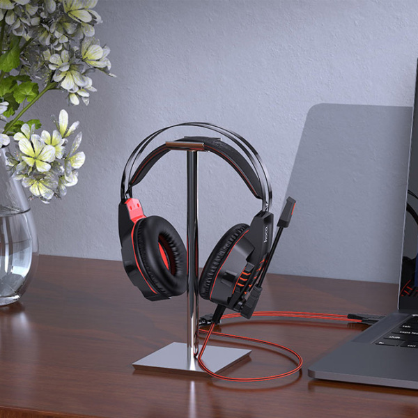 Căști Hoco W102 Cool Tour Red Cu fir/ Gaming/ Over the ear photo 5
