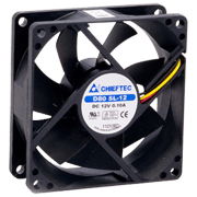 Ventilator de carcasă Chieftec AF-0825S Black 