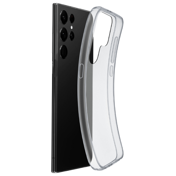 Husă pentru smartphone Samsung Galaxy S23 Ultra (Fine) Transparent Cellularline, TPU, Back photo 2