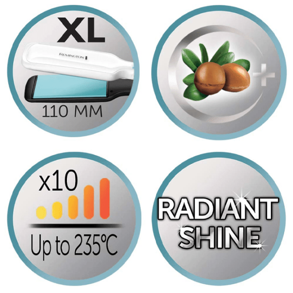 Placă de îndreptat părul Remington S8550 White De îndreptat / Ceramică / 235 °C photo 4