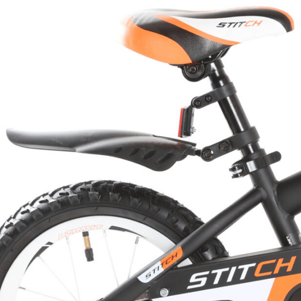 Bicicletă Azimut Stitch 14" 14" Orange Black Oțel / Pentru copii photo 2