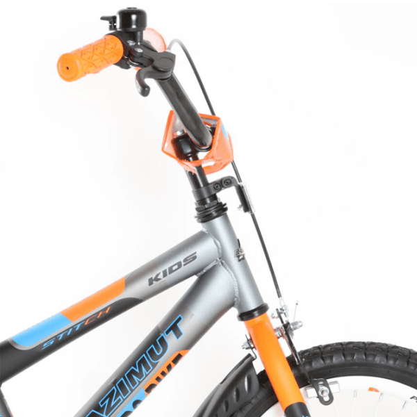Bicicletă Azimut Stitch 16" 16" Orange Blue Oțel / Pentru copii photo 3