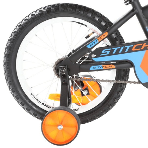Bicicletă Azimut Stitch 16" 16" Orange Blue Oțel / Pentru copii photo 4