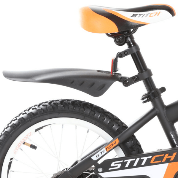 Bicicletă Azimut Stitch 16" 16" Orange Black Oțel / Pentru copii photo 2