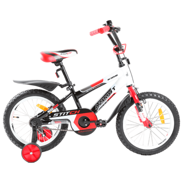 Bicicletă Azimut Stitch 16" 16" Red White Oțel / Pentru copii photo 1