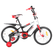 Bicicletă Azimut Stitch 16" 16" Red White Oțel / Pentru copii