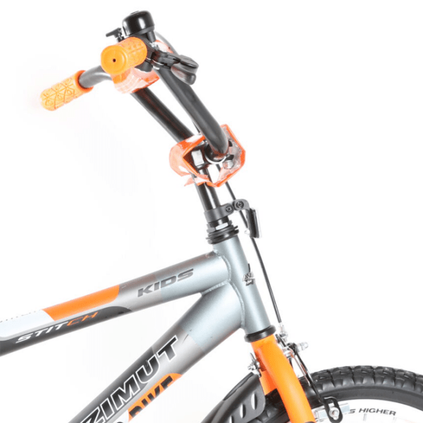 Bicicletă Azimut Stitch 18" 18" Orange Black Oțel / Pentru copii photo 3
