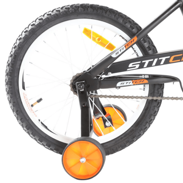 Bicicletă Azimut Stitch 18" 18" Orange Black Oțel / Pentru copii photo 4