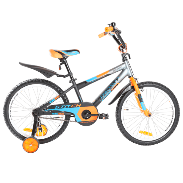 Bicicletă Azimut Stitch 20" 20" Orange Blue Oțel / Pentru copii photo 1