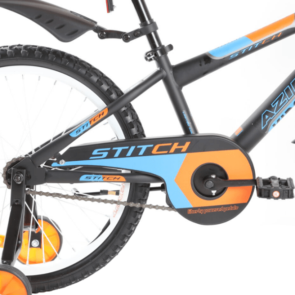 Bicicletă Azimut Stitch 20" 20" Orange Blue Oțel / Pentru copii photo 5