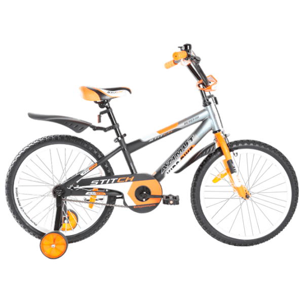 Bicicletă Azimut Stitch 20" 20" Orange Black Oțel / Pentru copii photo 1