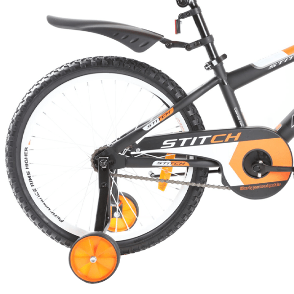 Bicicletă Azimut Stitch 20" 20" Orange Black Oțel / Pentru copii photo 4