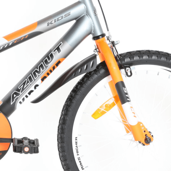 Bicicletă Azimut Stitch 20" 20" Orange Black Oțel / Pentru copii photo 5