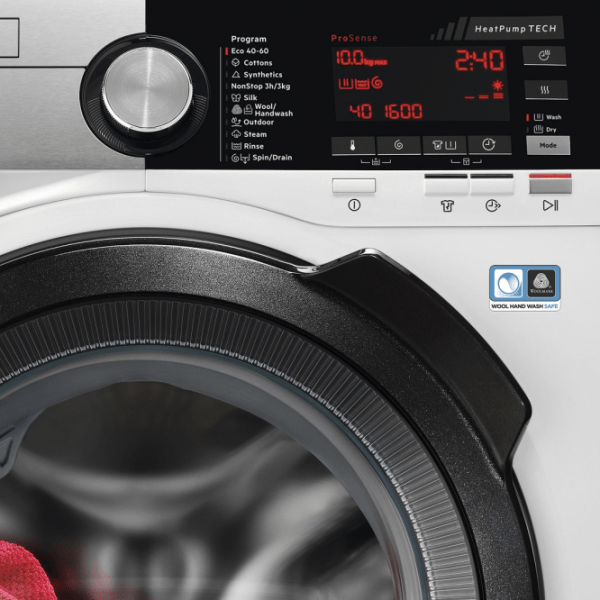 Mașină de spălat cu uscător AEG L9WBCN61B White 10 kg, 1600 rpm, A photo 3