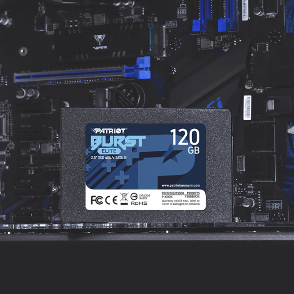 SSD Patriot Burst Elite 2.5'' 120 ГБ Скорость чтения: 450 MБ/ с,
Скорость записи: 320 MБ/ с photo 5